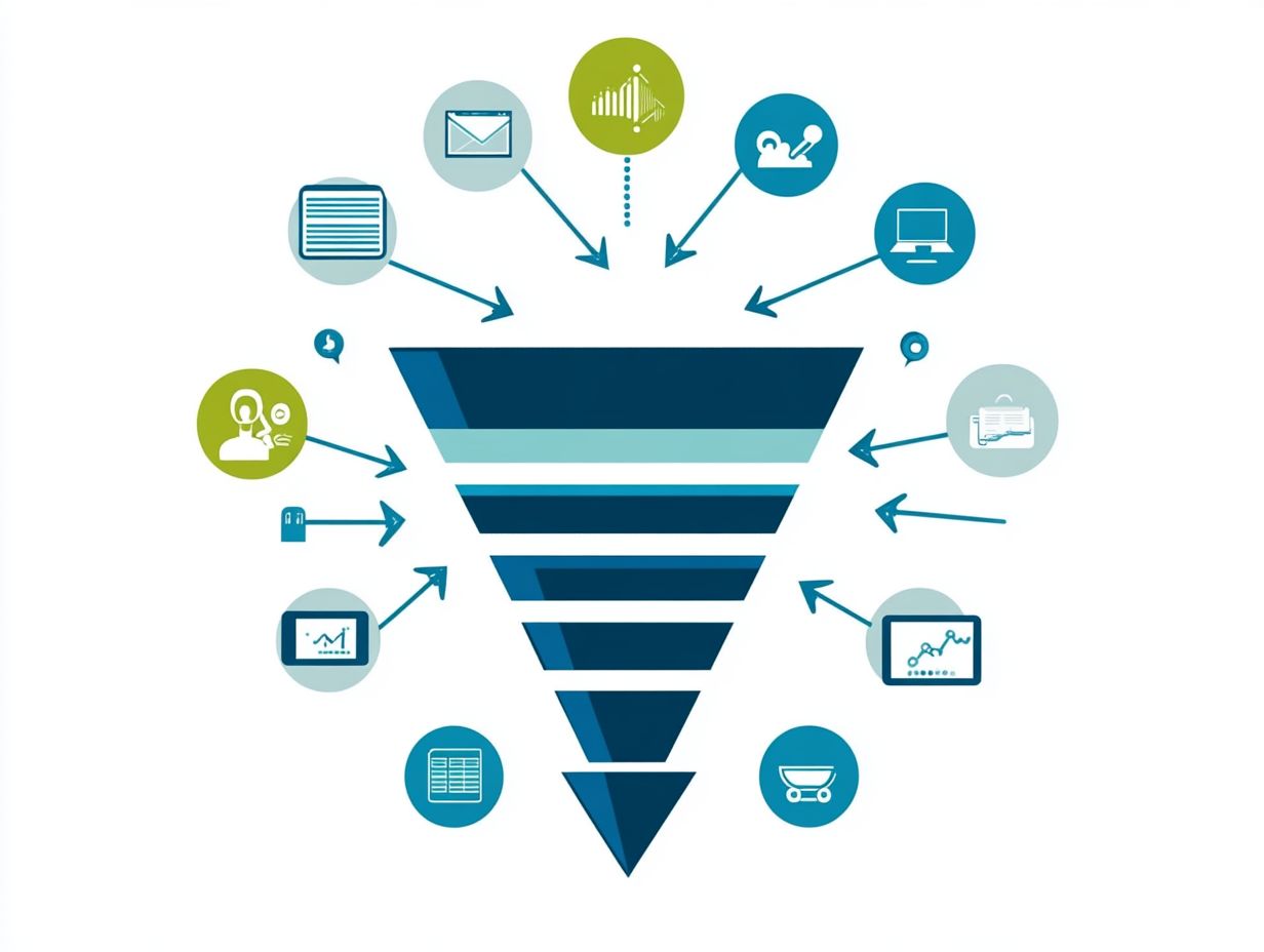 Visual summary of sales funnel key takeaways.